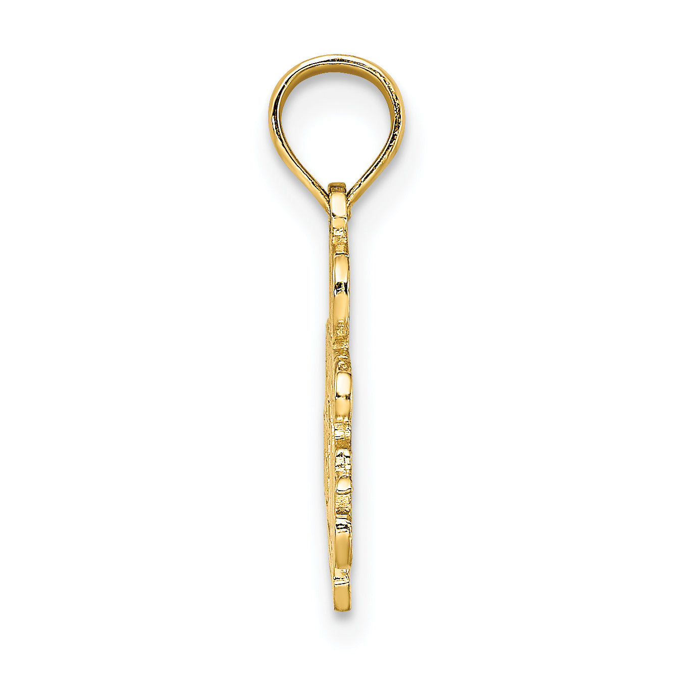 14K Yellow Gold I'D Rather Be Sailing Charm