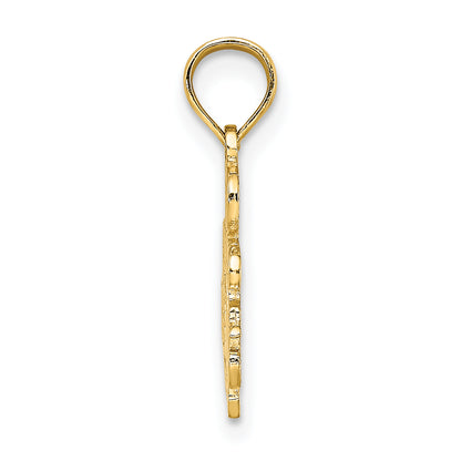 14K Yellow Gold I'D Rather Be Sailing Charm