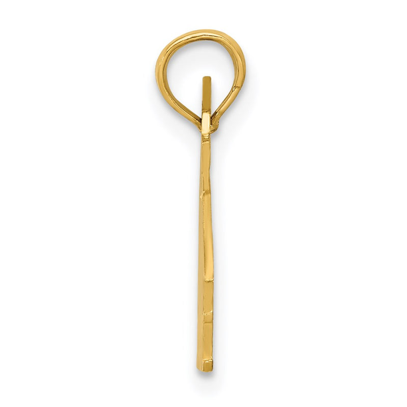 14K Yellow Gold School House Pendant