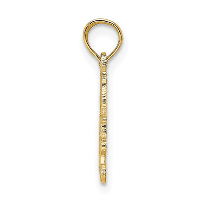 14K Yellow Gold I Heart To Cook Charm