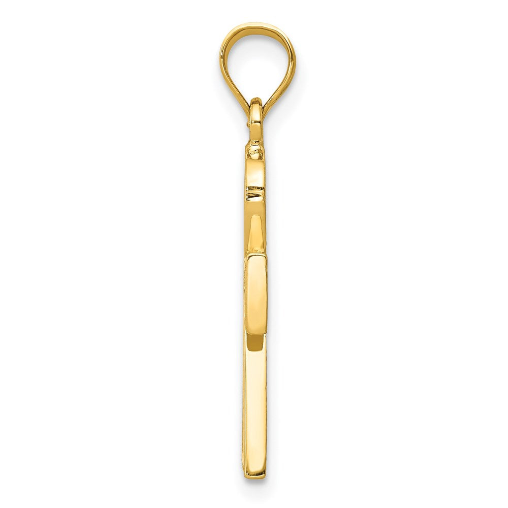 14K Yellow Gold Ankh Cross Charm