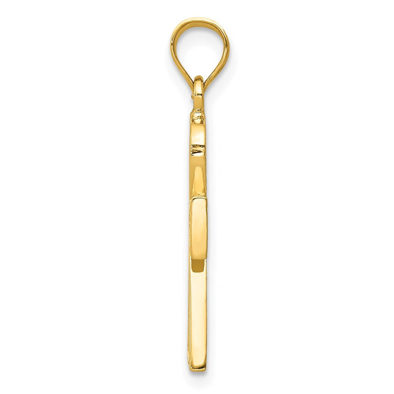 14K Yellow Gold Ankh Cross Charm