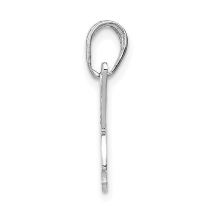 14K White Gold Polished Butterfly Cut-Out Pendant