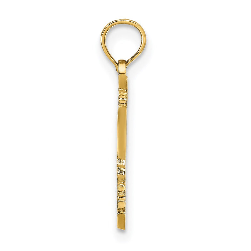 14K Yellow Gold Rooster Pendant