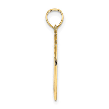 14K Yellow Gold Comedy/Tragedy Drama Story In Frame Charm