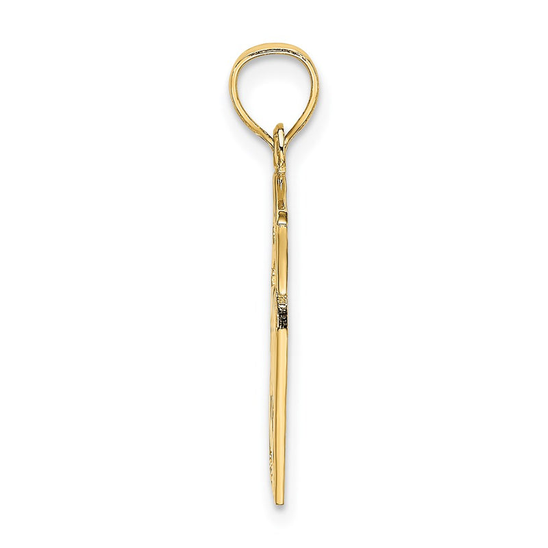 14K Yellow Gold Comedy/Tragedy Drama Story In Frame Charm