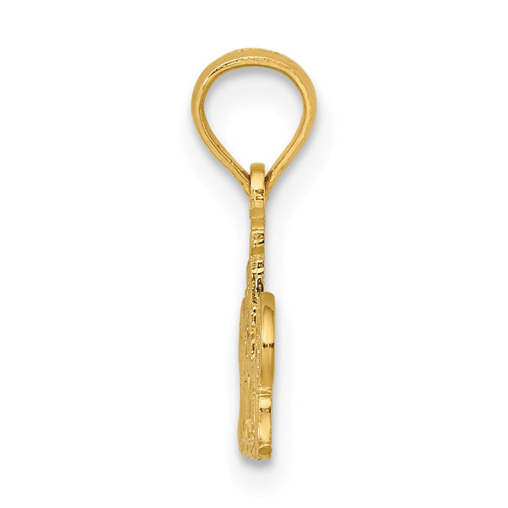 14K Yellow Gold #1 Diver Charm