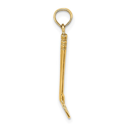14K Yellow Gold 3-D Club Charm