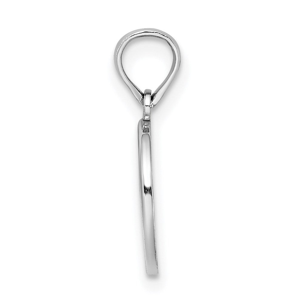 14K White Gold Mini Fleur De Lis Charm