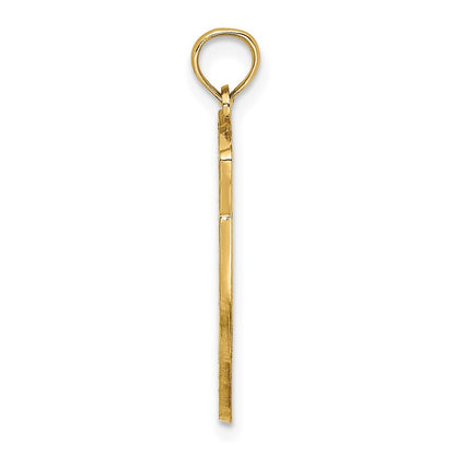 14K Yellow Gold Hilton Head Map Charm