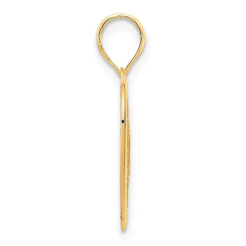 14K Yellow Gold 14Ky Fancy Heart Pendant