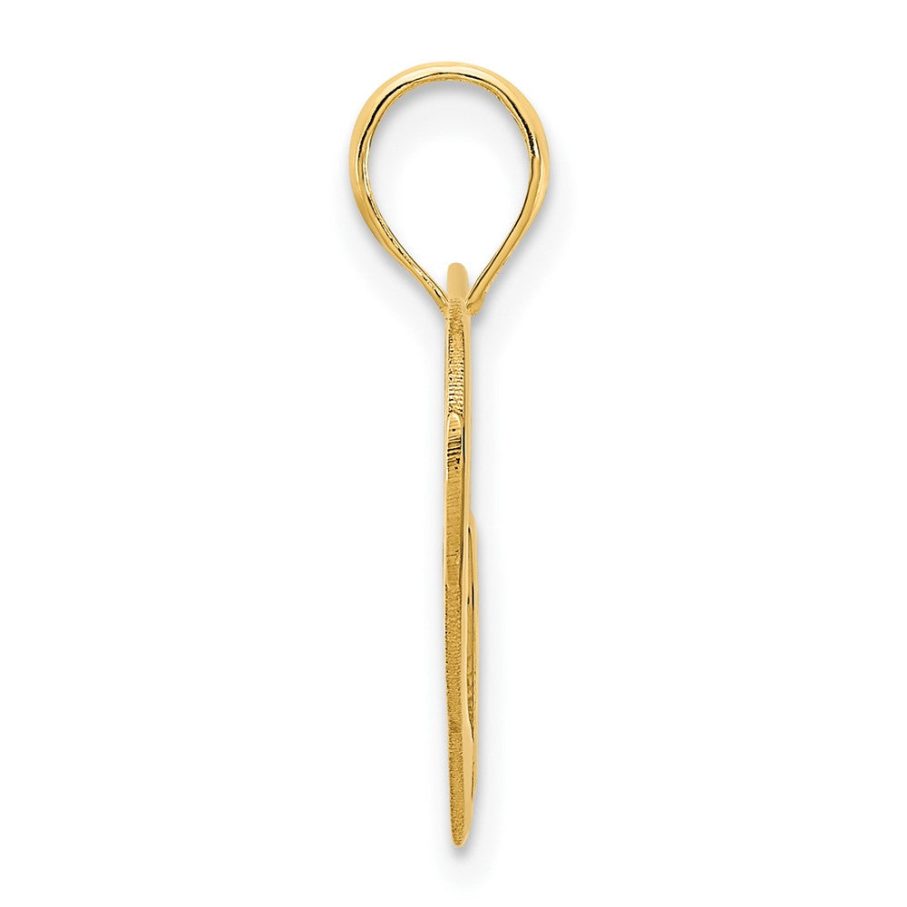 14K Yellow Gold 14Ky Heart In A Pendant