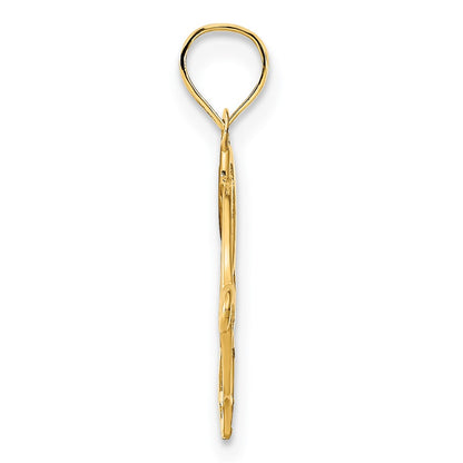 14K Yellow Gold 14Ky Fancy Design Pendant