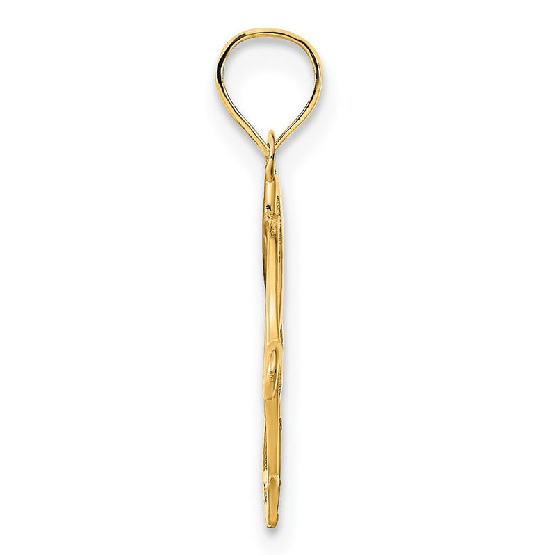 14K Yellow Gold 14Ky Fancy Design Pendant