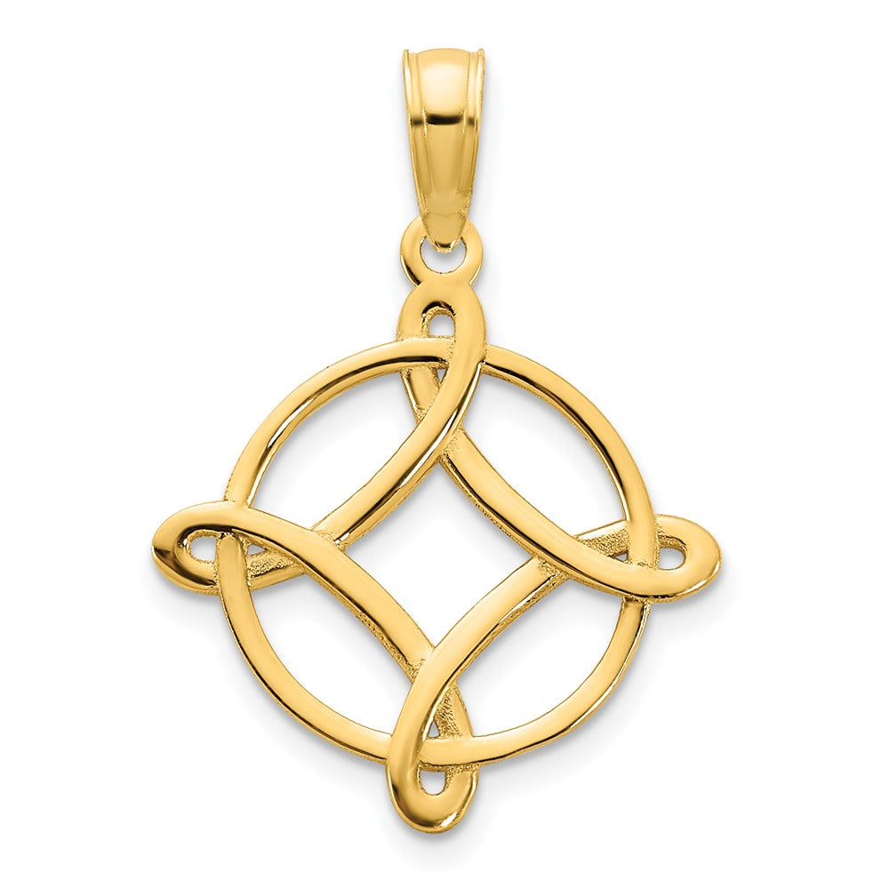 14K Yellow Gold 14Ky Fancy Design Pendant