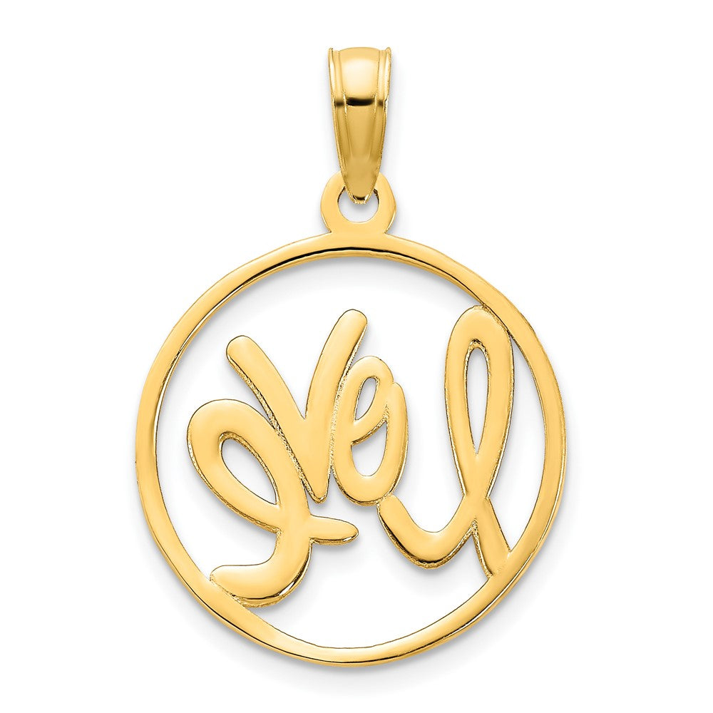 14K Yellow Gold 14Ky Love Charm
