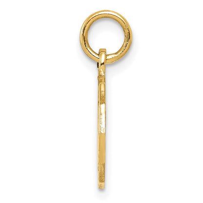14K Yellow Gold Baptism Spanish Recuerdo Del Bautismo On Back Charm