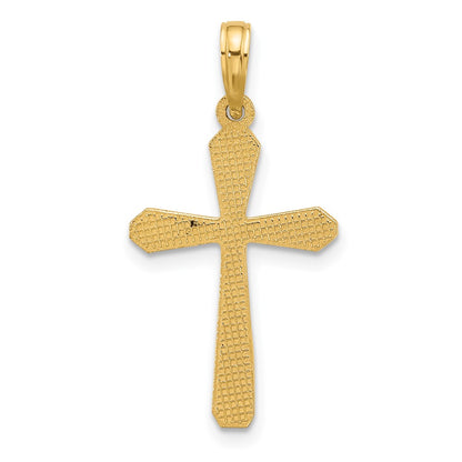 14K Yellow Gold Fancy Cross Charm