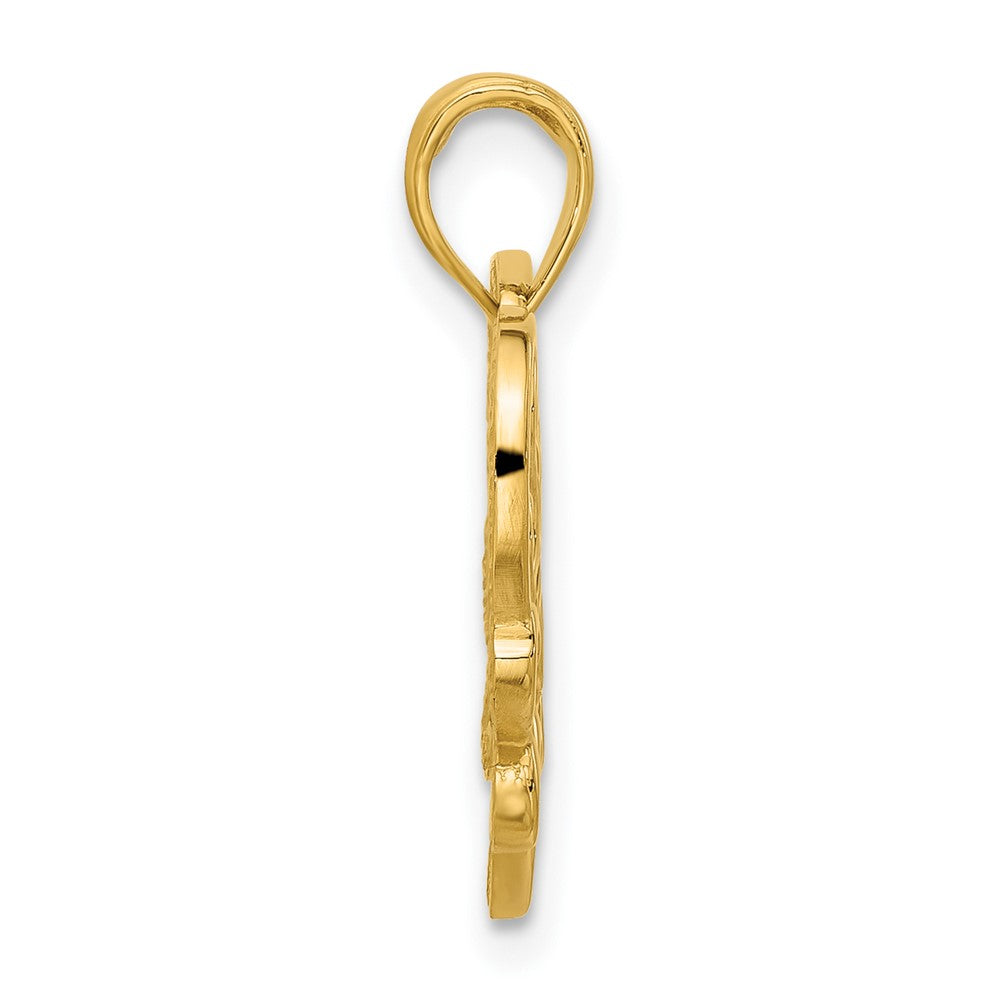 14K Yellow Gold Fancy Sweet 16 Charm