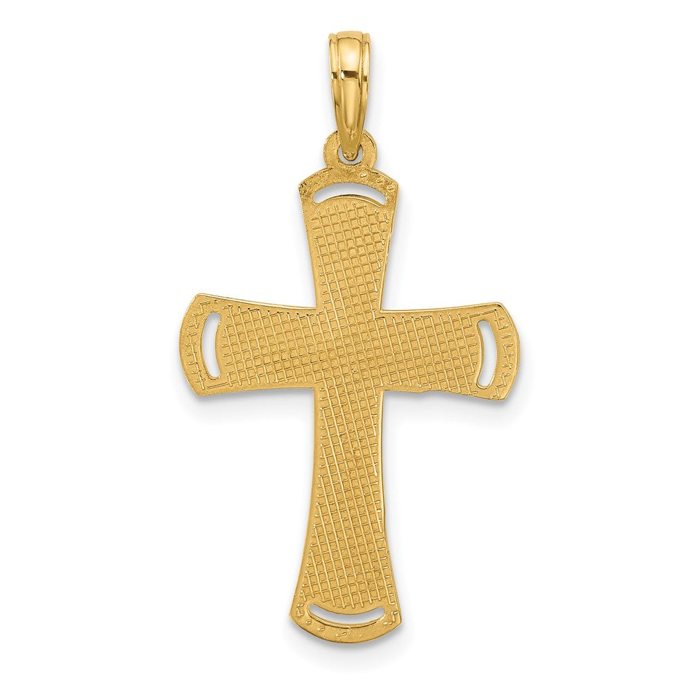 14K Yellow Gold Fancy Cross Charm