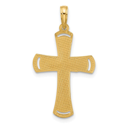 14K Yellow Gold Fancy Cross Charm