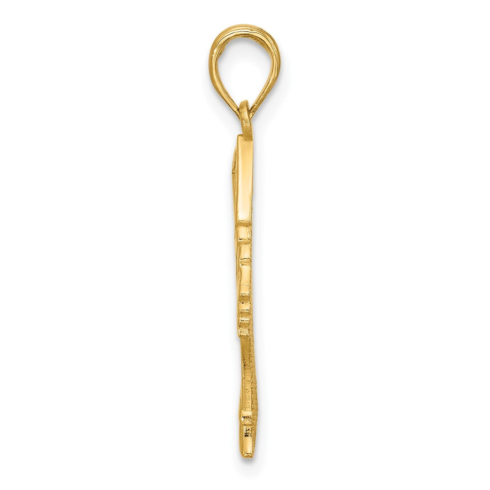 14K Yellow Gold Fancy Nefertiti Profile Charm