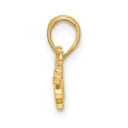14K Yellow Gold Polished Princess Charm