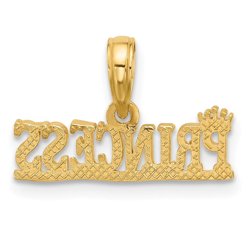 14K Yellow Gold Polished Princess Charm