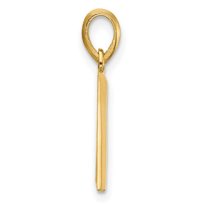 14K Yellow Gold Fancy Letter a