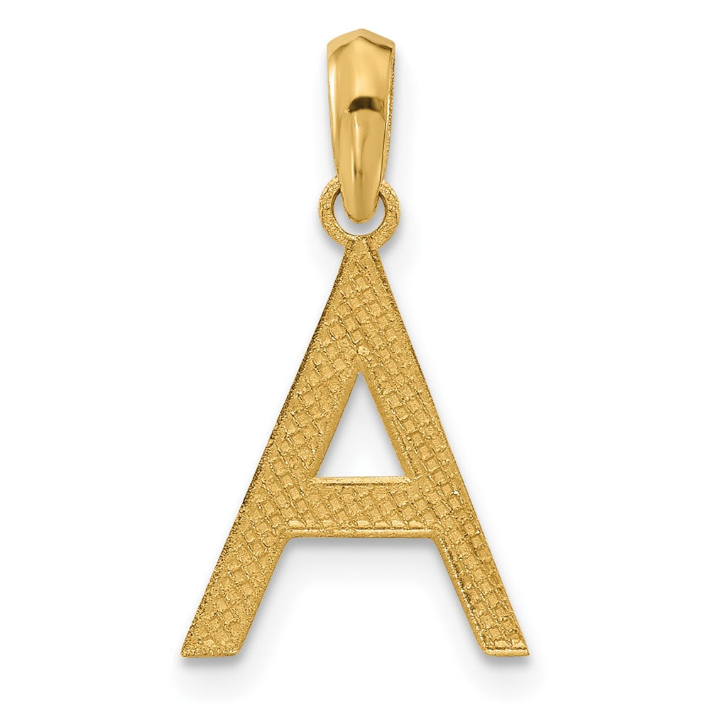 14K Yellow Gold Fancy Letter a