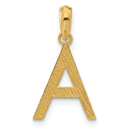 14K Yellow Gold Fancy Letter a