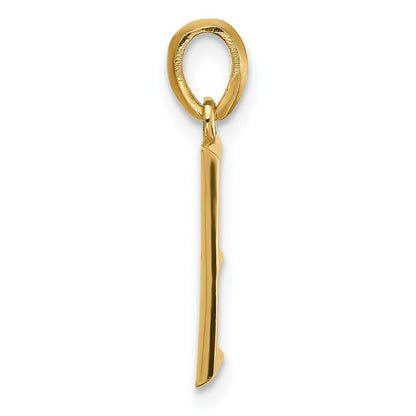14K Yellow Gold Fancy Letter E