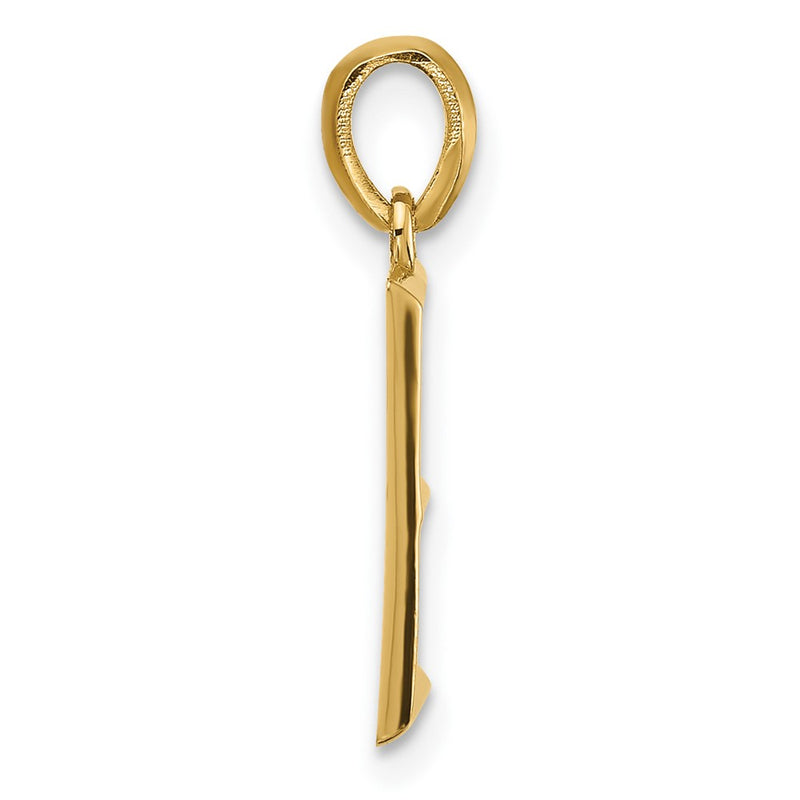 14K Yellow Gold Fancy Letter E