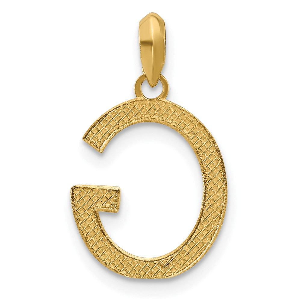 14K Yellow Gold Fancy Letter G