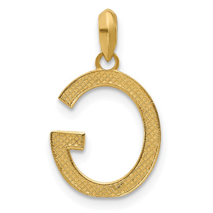 14K Yellow Gold Fancy Letter G