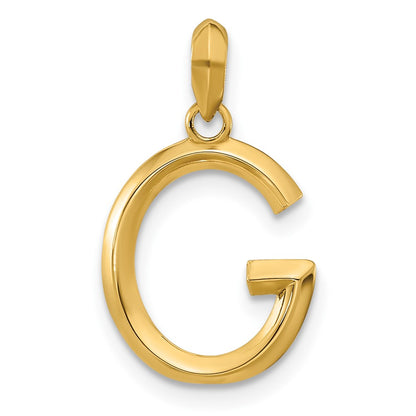 14K Yellow Gold Fancy Letter G