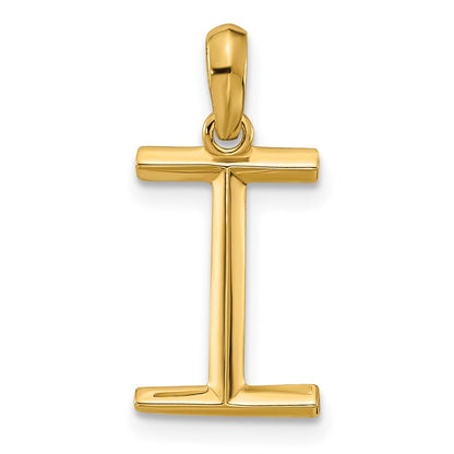 14K Yellow Gold Fancy Letter I