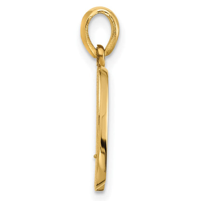 14K Yellow Gold Fancy Letter Q