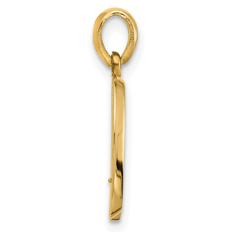 14K Yellow Gold Fancy Letter Q