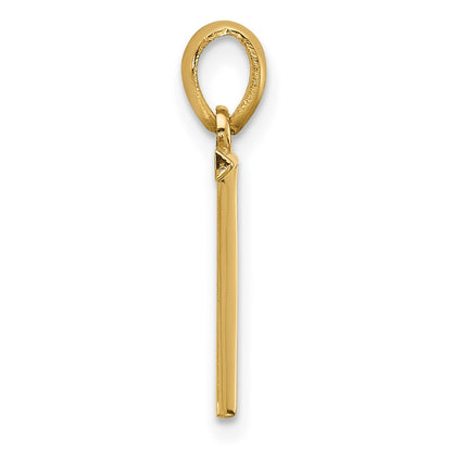 14K Yellow Gold Fancy Letter T