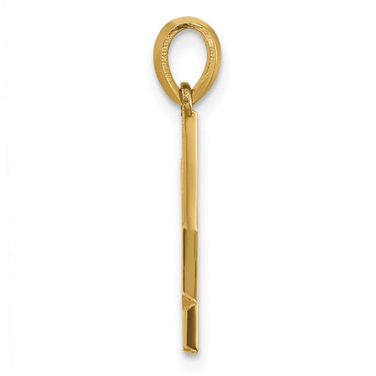 14K Yellow Gold Fancy Letter X