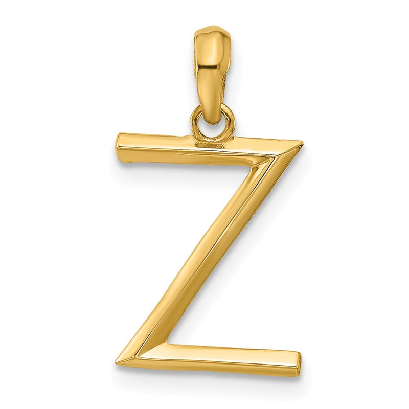 14K Yellow Gold Fancy Letter Z