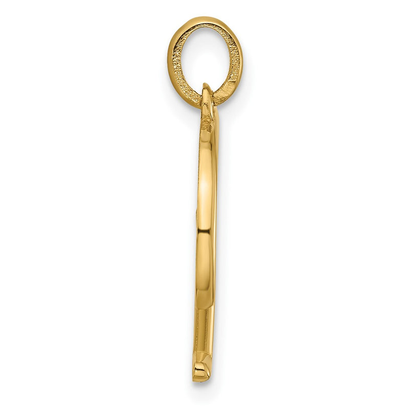 14K Yellow Gold Fancy Letter E