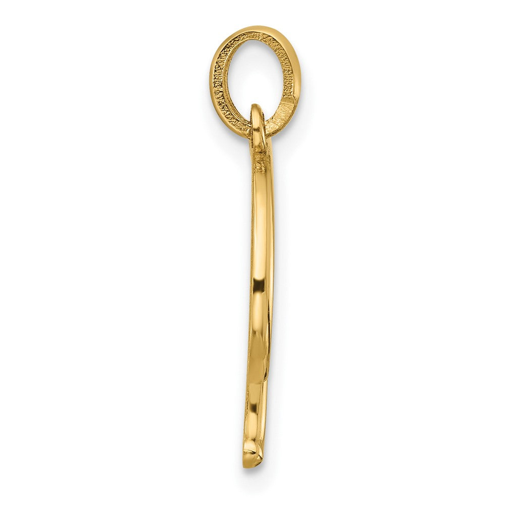 14K Yellow Gold Fancy Letter F