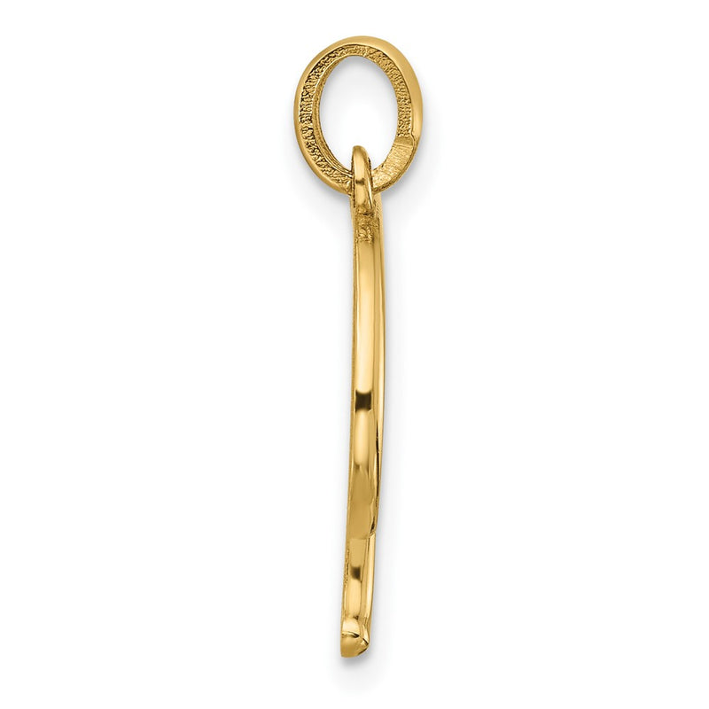 14K Yellow Gold Fancy Letter F
