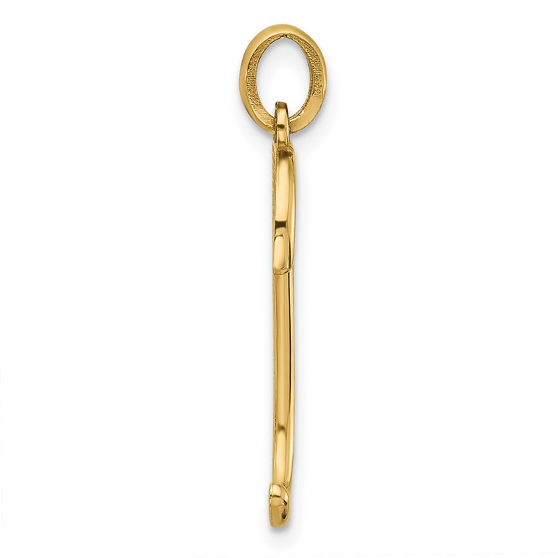 14K Yellow Gold Fancy Letter J