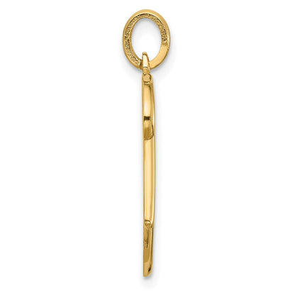 14K Yellow Gold Fancy Letter K