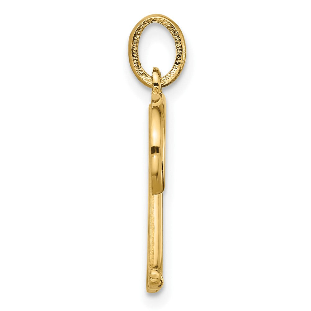 14K Yellow Gold Fancy Letter M