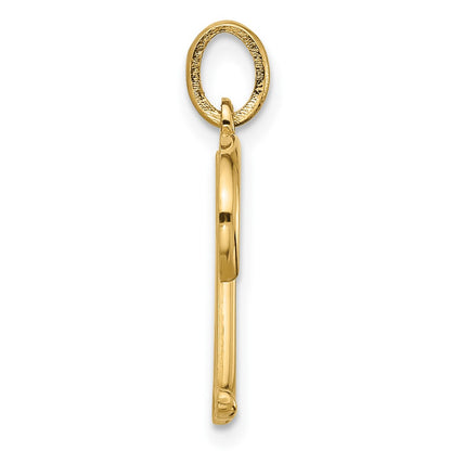 14K Yellow Gold Fancy Letter M