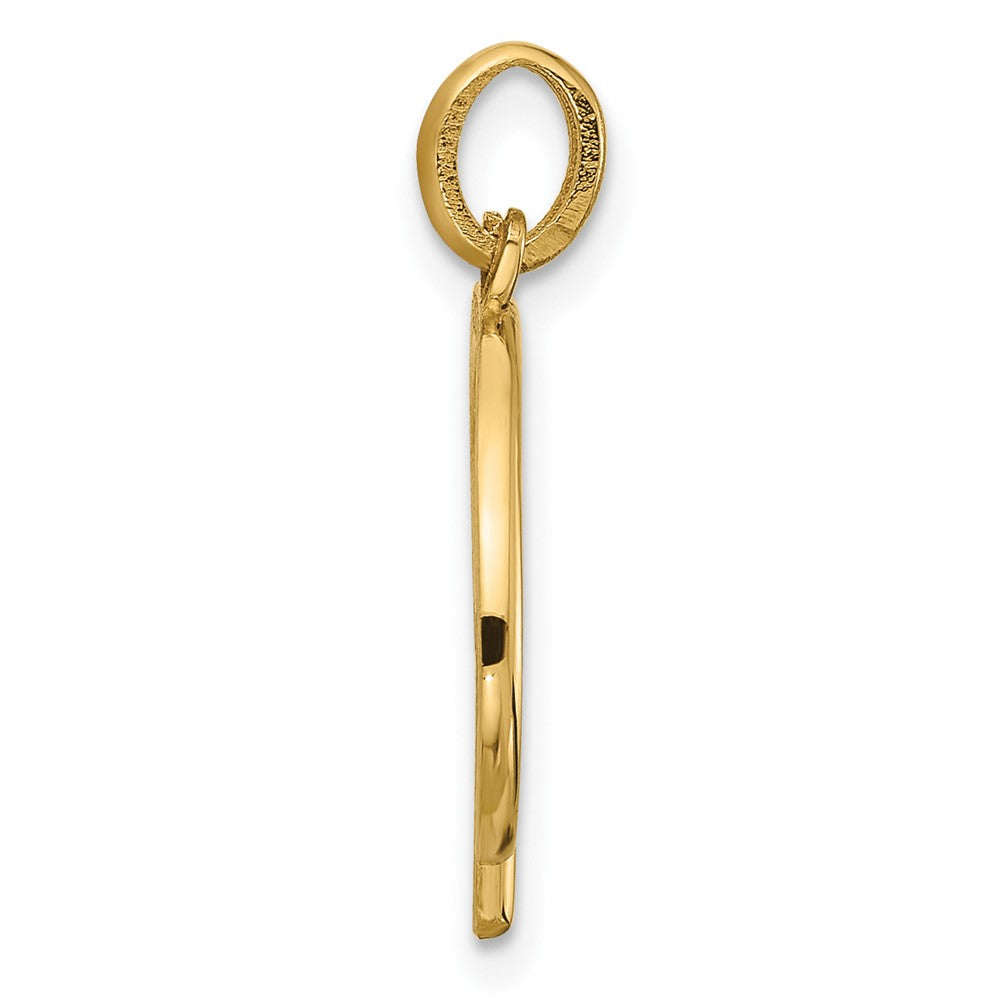 14K Yellow Gold Fancy Letter P